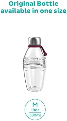 שמור על בקבוק פלסטיק מקורי | כוס נסיעה לשימוש חוזר עם נירוסטה ומכסה אטום דליפות, BPA ו- BPS בחינם, קל משקל |